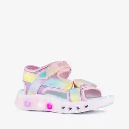 Scapino Skechers meisjes sandalen met lichtjes pastel aanbieding