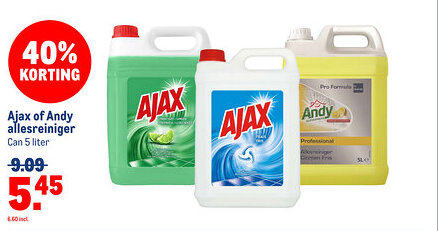 Makro Ajax of Andy allesreiniger aanbieding