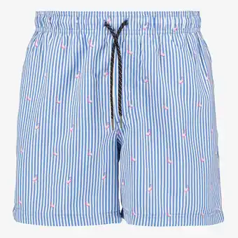 Scapino Produkt gestreept heren zwemshort flamingo aanbieding