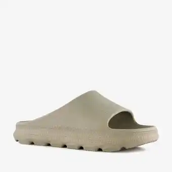 Scapino Heren badslippers groen aanbieding