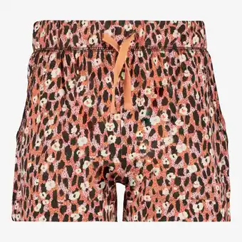 Scapino TwoDay meisjes short met print oranje roze aanbieding
