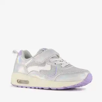 Scapino Blue Box meisjes sneakers metallic zilver paars aanbieding