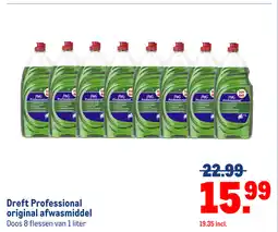 Makro Dreft Professional original afwasmiddel aanbieding