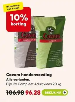 Pets Place Cavom hondenvoeding aanbieding
