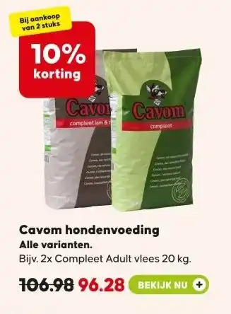 Pets Place Cavom hondenvoeding aanbieding