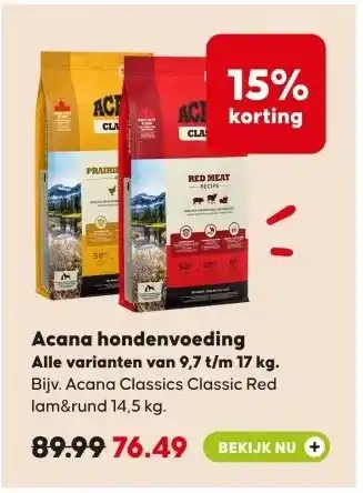 Pets Place Acana hondenvoeding aanbieding