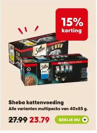 Pets Place Sheba kattenvoeding aanbieding