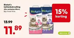 Pets Place Biokat's kattenbakvulling aanbieding