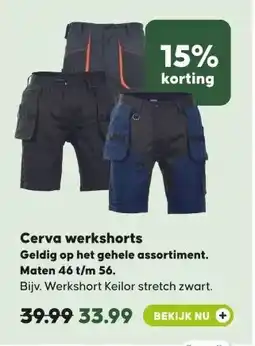 Pets Place Cerva werkshorts aanbieding