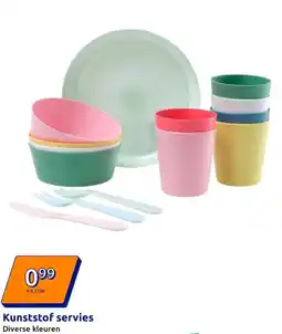 Action Kunststof servies aanbieding
