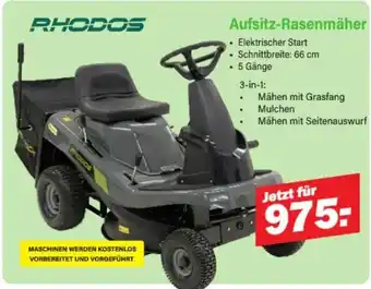 Van Cranenbroek RHODOS Aufsitz Rasenmäher aanbieding
