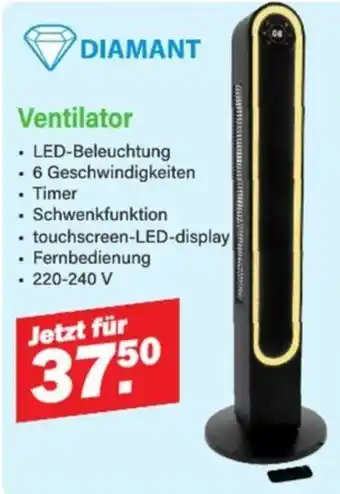 Van Cranenbroek DIAMANT Ventilator aanbieding
