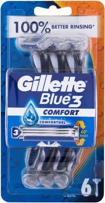 Bol.com Gillette Blue 3 Wegwerpmesjes 6 st aanbieding