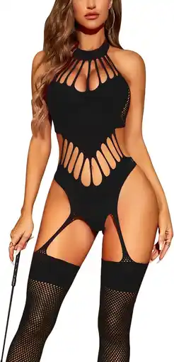 Amazon RSLOVE Fishnet Bodystocking Lingerie voor Vrouwen Verleidelijke Sexy Panty Outfits aanbieding