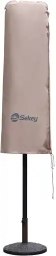 Amazon Sekey Beschermhoes voor parasol, afdekhoezen voor parasol, 100% polyester, taupe aanbieding