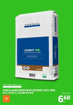 BOUWMAAT BOUW MAAT Portlandcomposietcement eco cem aanbieding