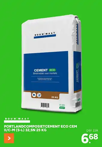 BOUWMAAT BOUW MAAT Portlandcomposietcement eco cem aanbieding