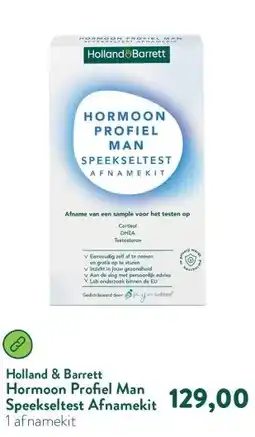 Holland & Barrett Hormoon Profiel Man Speekseltest Afnamekit aanbieding
