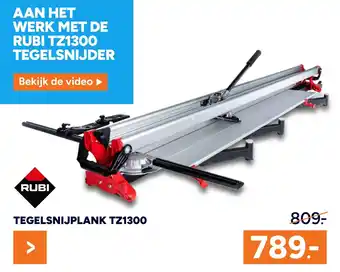 BOUWMAAT RUBI TEGELSNIJPLANK TZ1300 aanbieding