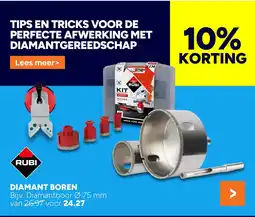 BOUWMAAT RUBI Diamant boren aanbieding