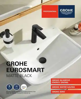 BOUWMAAT GROHE EUROSMART matte black aanbieding