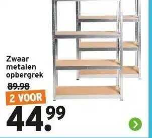 GAMMA Zwaar metalen opbergrek aanbieding