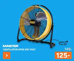 BOUWMAAT MASTER Ventilator DF20 230 volt aanbieding