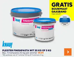 BOUWMAAT KNAUF PLEISTER FINISHPASTA aanbieding