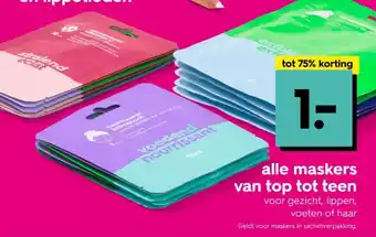 HEMA Alle maskers van top tot teen aanbieding