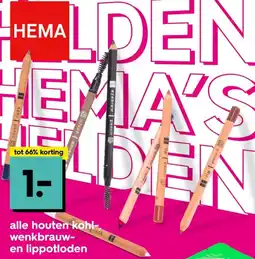 HEMA Alle houten kohl wenkbrauw en lippotloden aanbieding