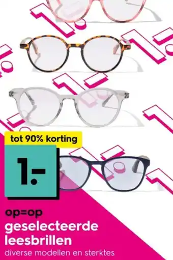 HEMA Geselecteerde leesbrillen aanbieding