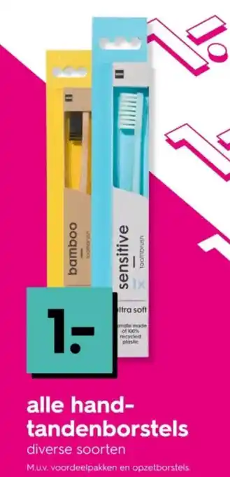 HEMA Alle hand tandenborstels aanbieding