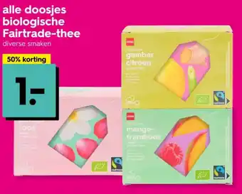 HEMA Alle doosjes biologische fairtradealle doosjes biologische Fairtrade-thee thee aanbieding