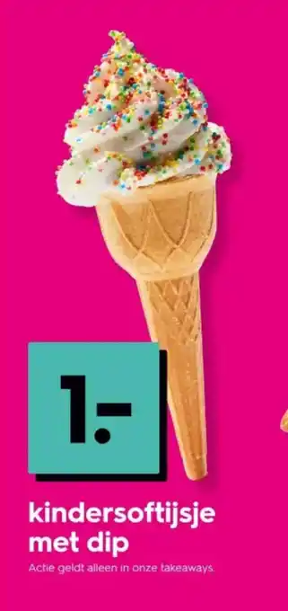 HEMA Kindersoftijsje met dip aanbieding