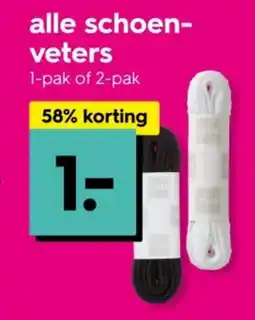 HEMA Alle schoen veters aanbieding