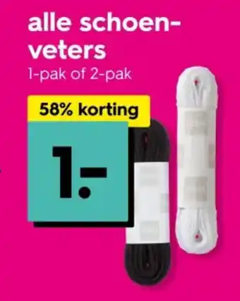 HEMA Alle schoen veters aanbieding