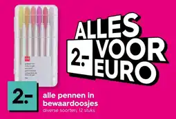 HEMA Alle pennen in bewaardoosjes aanbieding