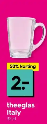 HEMA Theeglas Italy aanbieding