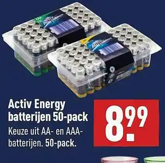 ALDI Activ Energy Batterijen 50-Pack AA- En AAA-Batterijen aanbieding