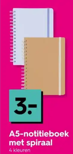 HEMA A5 notitieboek met spiraal aanbieding