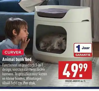 ALDI Curver Animal Bunk Bed aanbieding