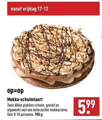 ALDI Mokka-Schuimtaart aanbieding