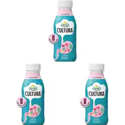 Albert Heijn Arla Cultura framboos zuiveldrink 3-pack aanbieding