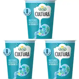 Albert Heijn Arla Cultura naturel eetzuivel 3-pack aanbieding
