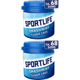 Albert Heijn Sportlife Sportlife Smashmint Gums 2-pack aanbieding