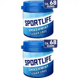 Albert Heijn Sportlife Sportlife Smashmint Gums 2-pack aanbieding