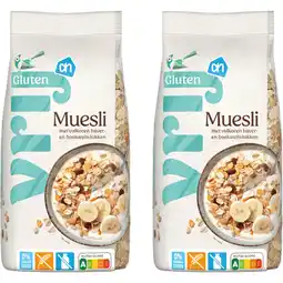 Albert Heijn AH Glutenvrij Muesli 2-pack aanbieding