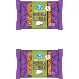 Albert Heijn AH crackers rozemarijn geitenkaas 2-pack aanbieding