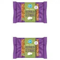 Albert Heijn AH crackers rozemarijn geitenkaas 2-pack aanbieding