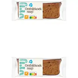 Albert Heijn AH Glutenvrij Vezelrijke ontbijtkoekreep 2-pack aanbieding